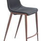 Magnus Counter Stool (Set of 2) in Black & Walnut