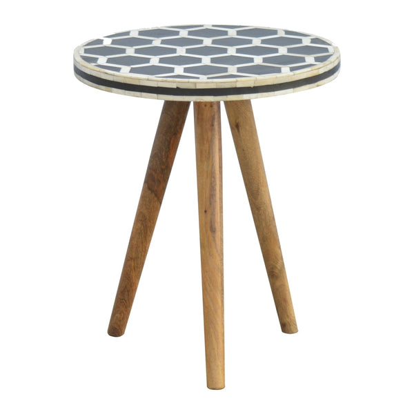 Cressida Beige Bone Pouf – 13.8