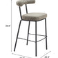 Kede Green Tweed Barstool