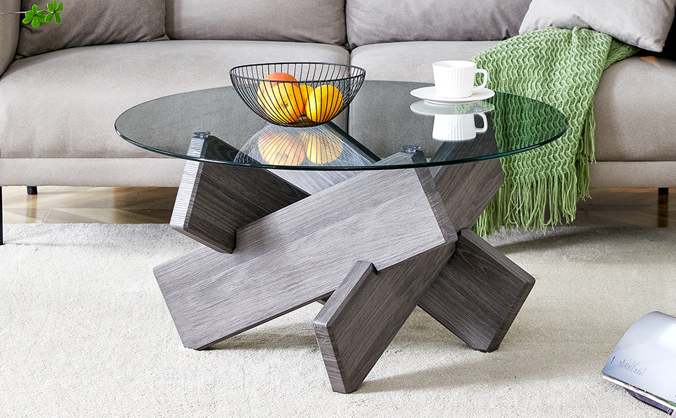 Zuri Glass Coffee Table