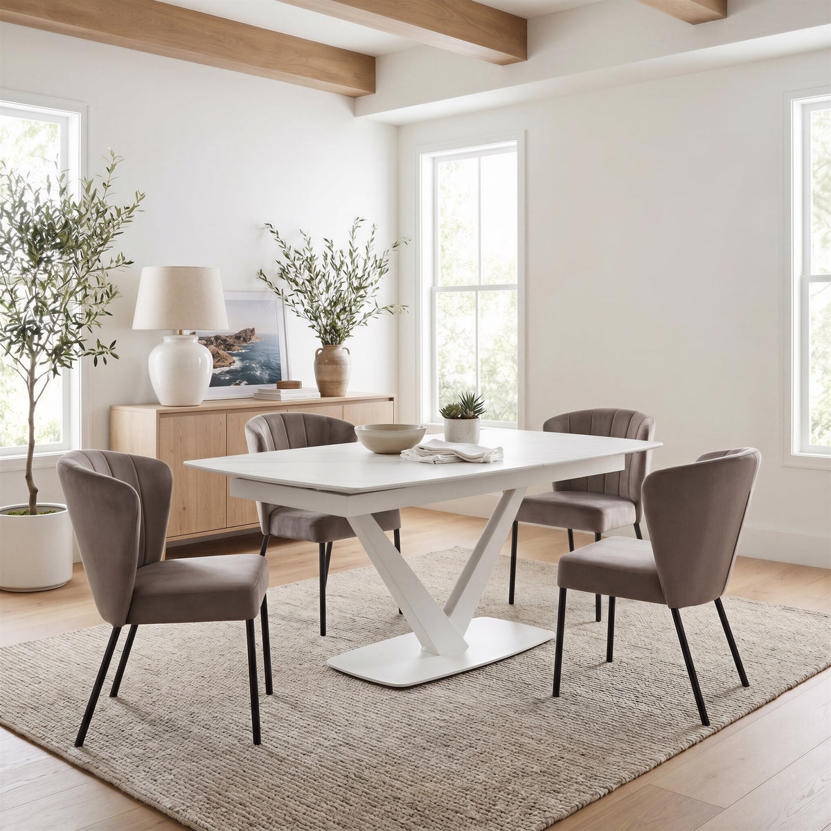 Aimee Dining Chair (Set of 2) in Gray