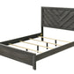 Yves Chevron Wood Bed