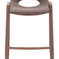 Desi Barstool (Set of 2) in Brown & Walnut