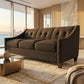 Berlin Classic Sofa – 87" American-Made 3-Seat Sofa - Catalina Charcoal - Fabric (1)