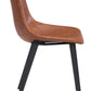 Daniel Dining Chair (Set of 2) in Vintage Brown