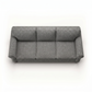 Augusta Sofa – Made in USA, Custom Fabric Options, 83" Classic Design - Catalina Steel - Fabric (8)