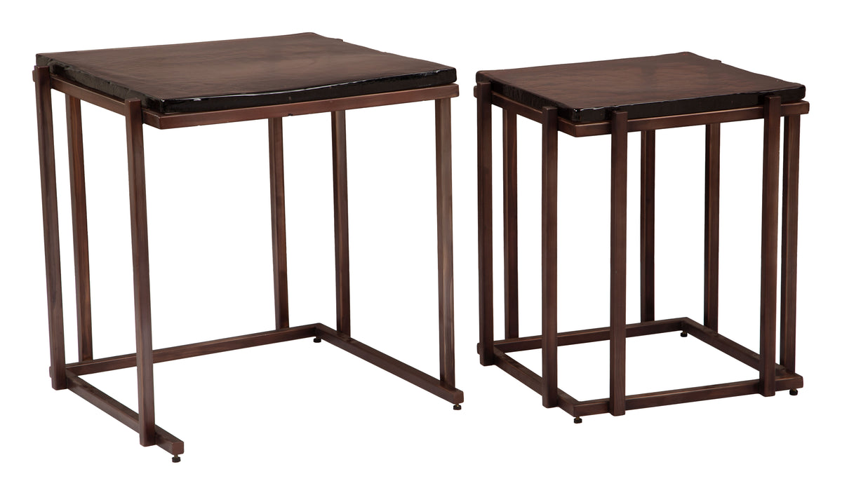 Shimai Bronze Nesting Tables (2-Piece)