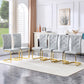 Kinsey Gray, Gold Legs, Set of 4