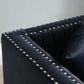 Glamorous Channel Tufted Velvet Corner Sofa Sectional