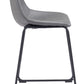 Smart Counter Stool (Set of 2) in Charcoal