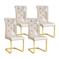 Kinsey Beige, Gold Legs, Set of 4