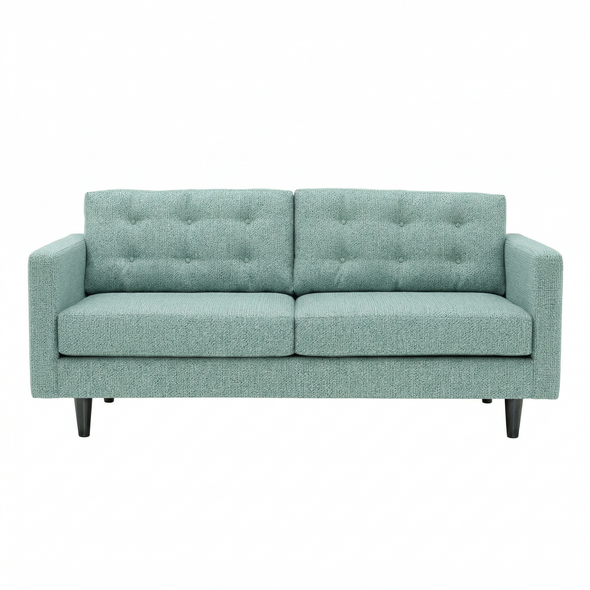 Talmadge Velvet Sofa – 92" Classic American Sofa - Leslie Robins Egg - Fabric (2)