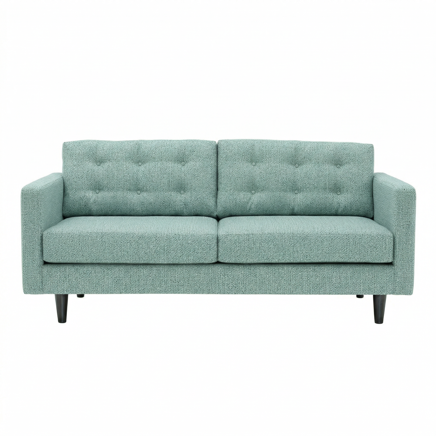 Talmadge Velvet Sofa – 92" Classic American Sofa - Leslie Robins Egg - Fabric (2)