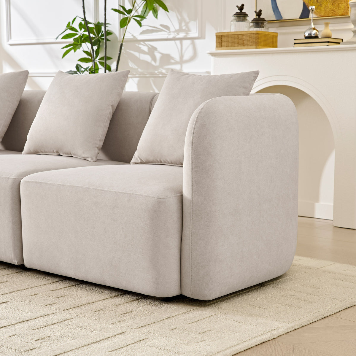 Gaia Velvet Modular Sectional