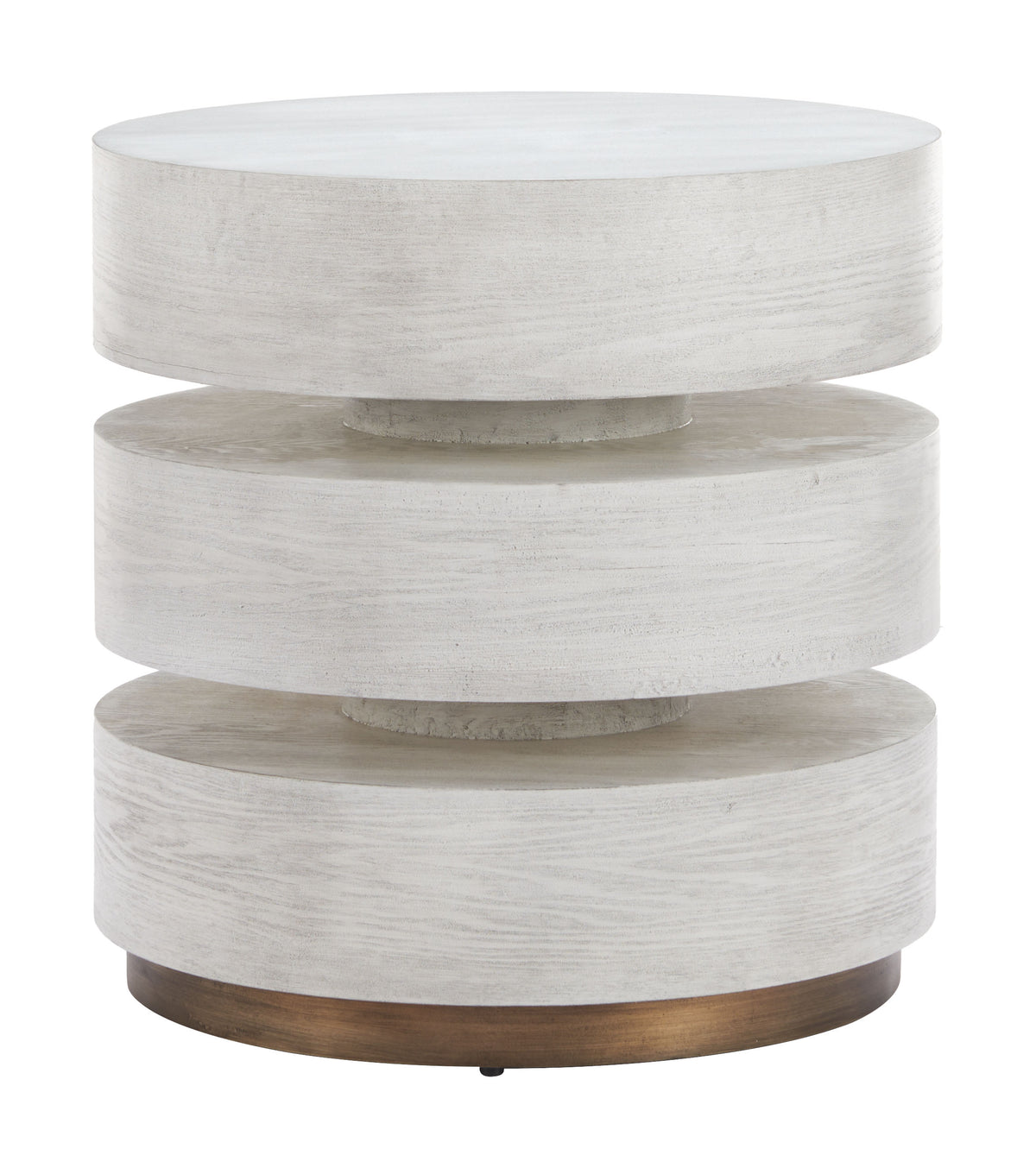 Laha Oak White Side Table