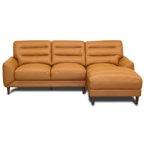 Clarion Leather Chaise Sectional Sofa