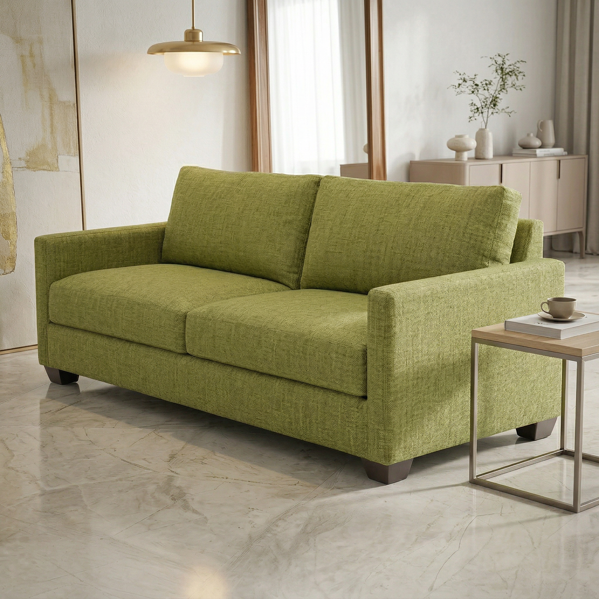 Damon American-Made Sofa – 92" Custom-Fabric Sofa - Notion Appletini - Fabric (1)