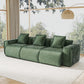 Calla Velvet Modular Sofa in Green, 3-Seat Sofa