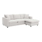 Modern 3 Seat Sofa w/ Ottoman 100" (4 Colors)