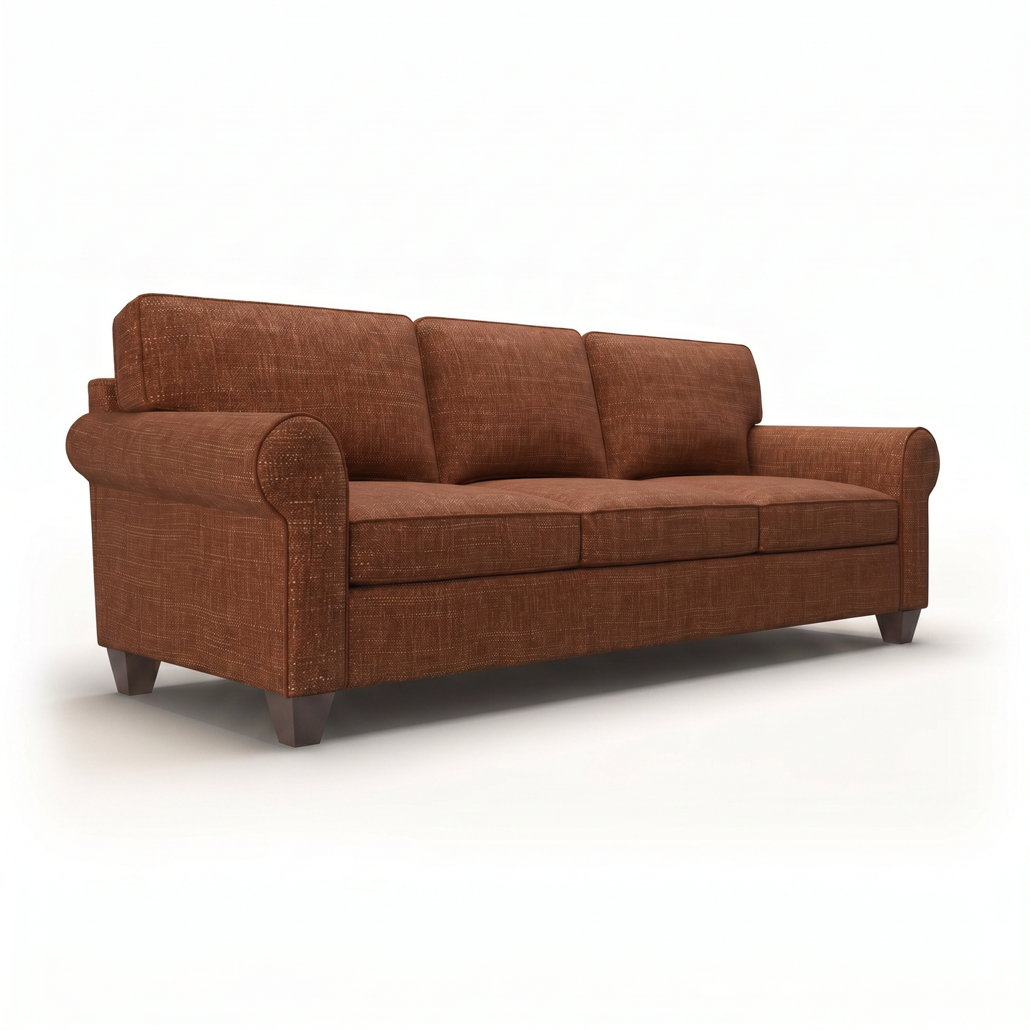 Augusta Sofa – Made in USA, Custom Fabric Options, 83" Classic Design - Insight Russet - Fabric (5)