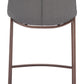Magnus Counter Stool (Set of 2) in Slate Gray & Walnut