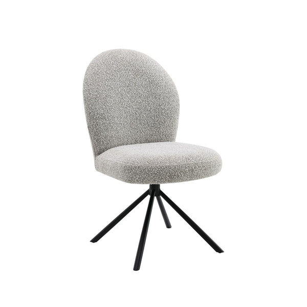 Gwendolyn Gray Boucle Accent Chair – 20