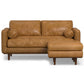 Morrison MCM Leather Sofa Loveseat 72' (2 Colors)