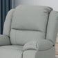 Modern Faux Leather Manual Swivel Recliner (2 Color Options)