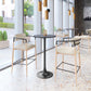 Equinox Oyster Gray & Natural Barstool
