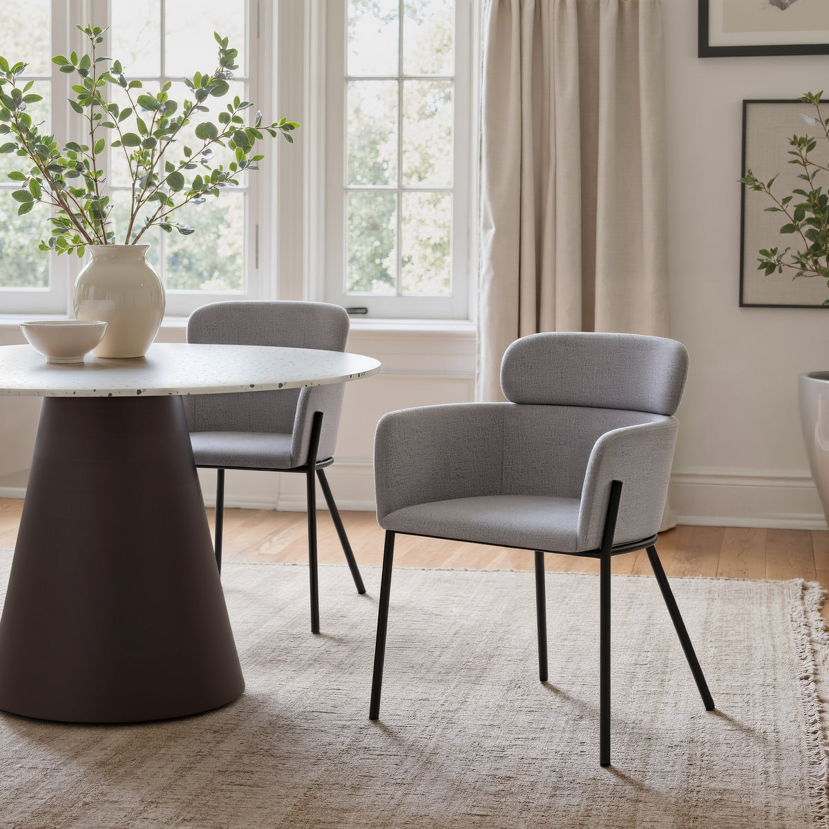 Bremor Dining Chair (Set of 2) in Slate Gray