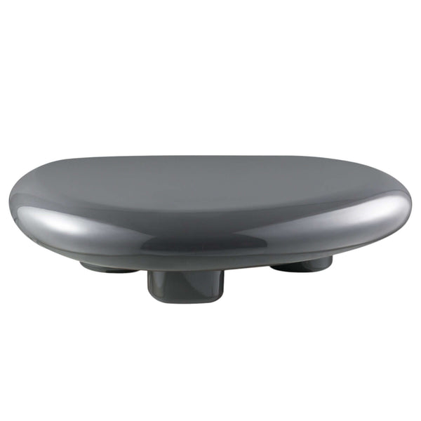 Charlene Gray High Gloss Coffee Table – 46” Contemporary Low Profile Table, sleek gray decorative coffee table.