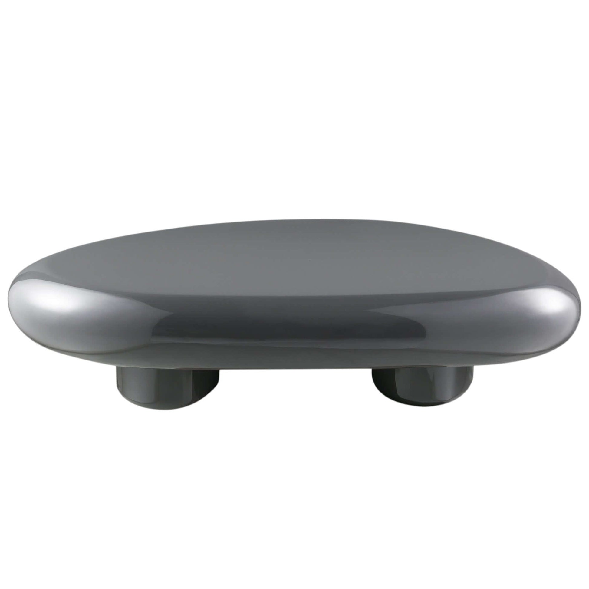 Charlene Gray High Gloss Coffee Table – 46” Contemporary Low Profile Table with sleek gray finish and modern design.