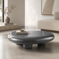 Charlene Gray High Gloss Coffee Table – 46” Contemporary Low Profile Table in a modern living room setting.