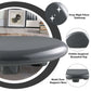 Charlene Gray High Gloss Coffee Table – 46” Contemporary Low Profile Table with gray high gloss tabletop and pebble inspired design.