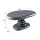 Charlene Gray High Gloss End Table with dimensions 30" x 15" x 21" featuring a sleek oval shape and modern design.