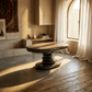Charlene Gray High Gloss End Table | Modern Contemporary Side Table with Metal Base in stylish living room interior.