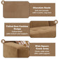 Contemporary Modular Suede Sofa – 144” Chocolate Sectional with Pillows features chocolate suede, tufted seat design, and wide track arms.