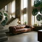 Chocolate Top Grain Leather Sofa 96" – Modern Mocha Leather Couch