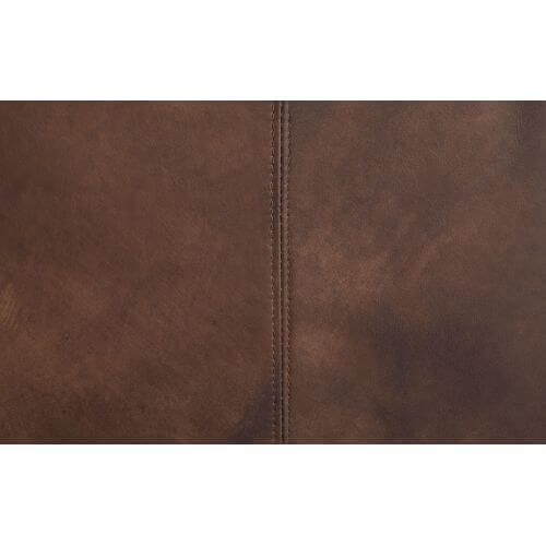 Chocolate Top Grain Leather Sofa 96" – Modern Mocha Leather Couch close-up of rich mocha top grain leather texture