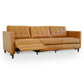 Christopher MCM Leather Power Reclining Sofa 93" – Mid-Century Modern Recliner Couch with reclining feature.