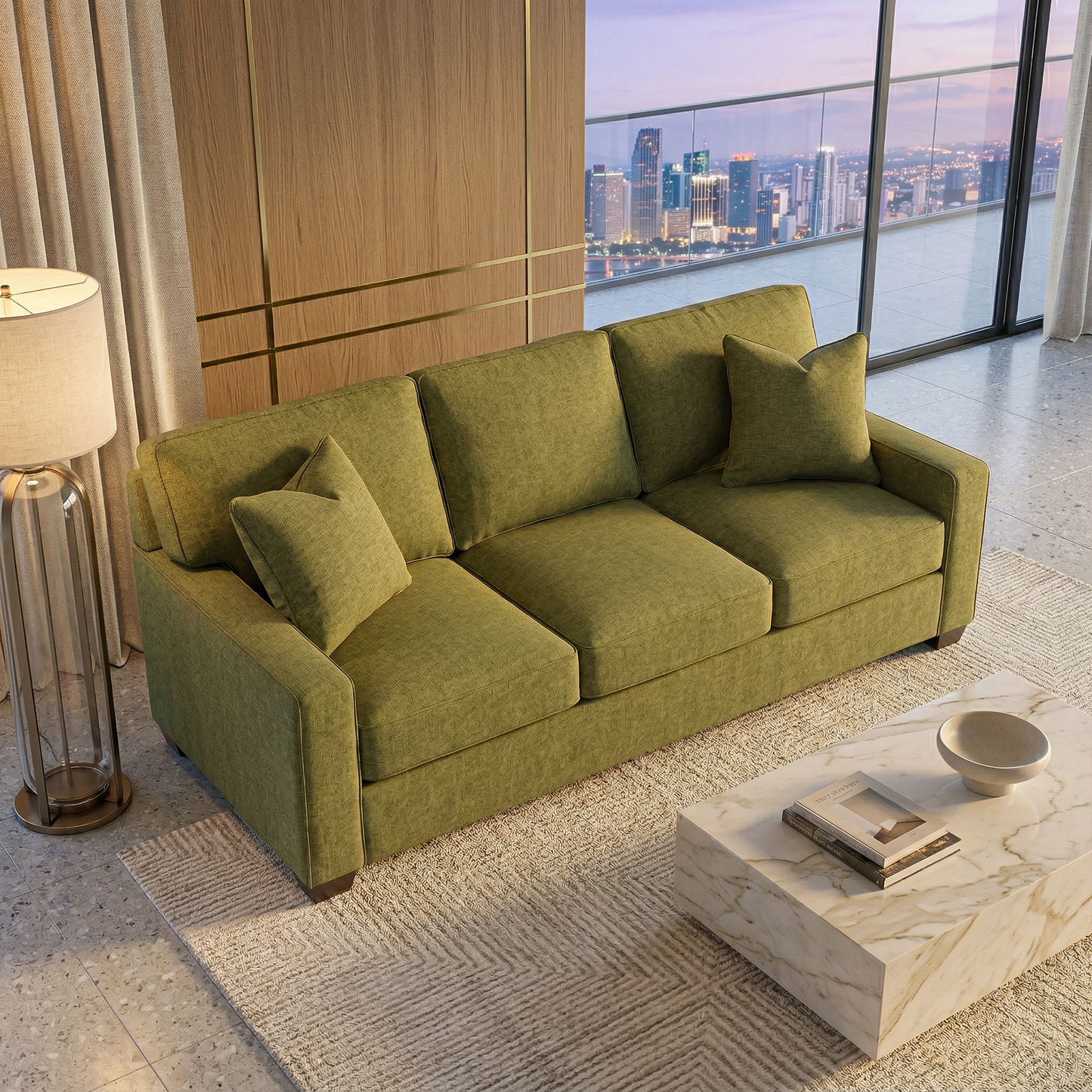 Clifford 2-Arm Sofa – Handcrafted in the USA, Custom Fabric Options – view 15