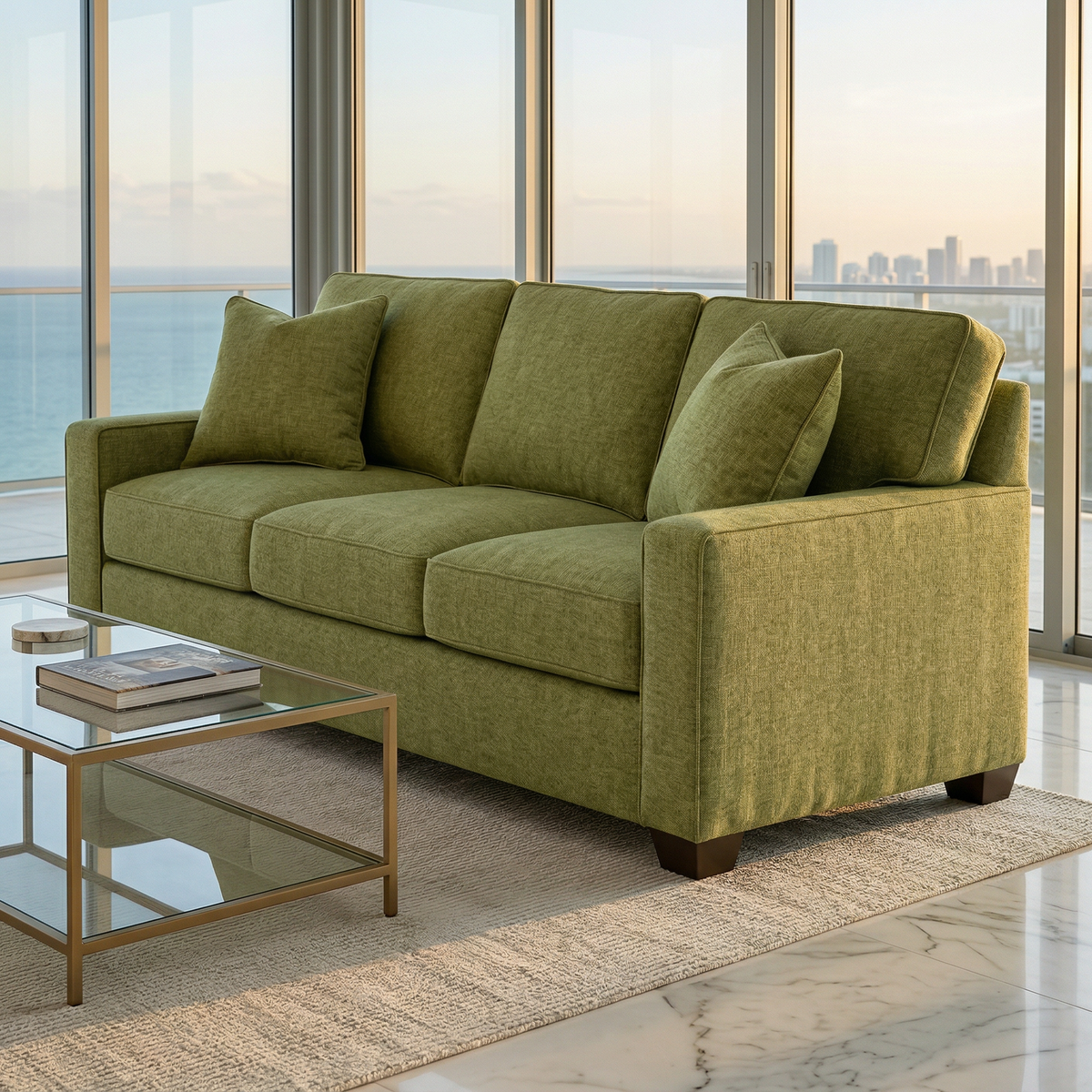 Clifford 2-Arm Sofa – Handcrafted in the USA, Custom Fabric Options – view 18