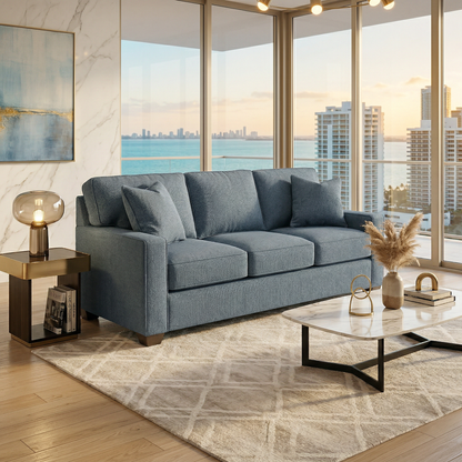 Clifford 2-Arm Sofa – Handcrafted in the USA, Custom Fabric Options – view 3