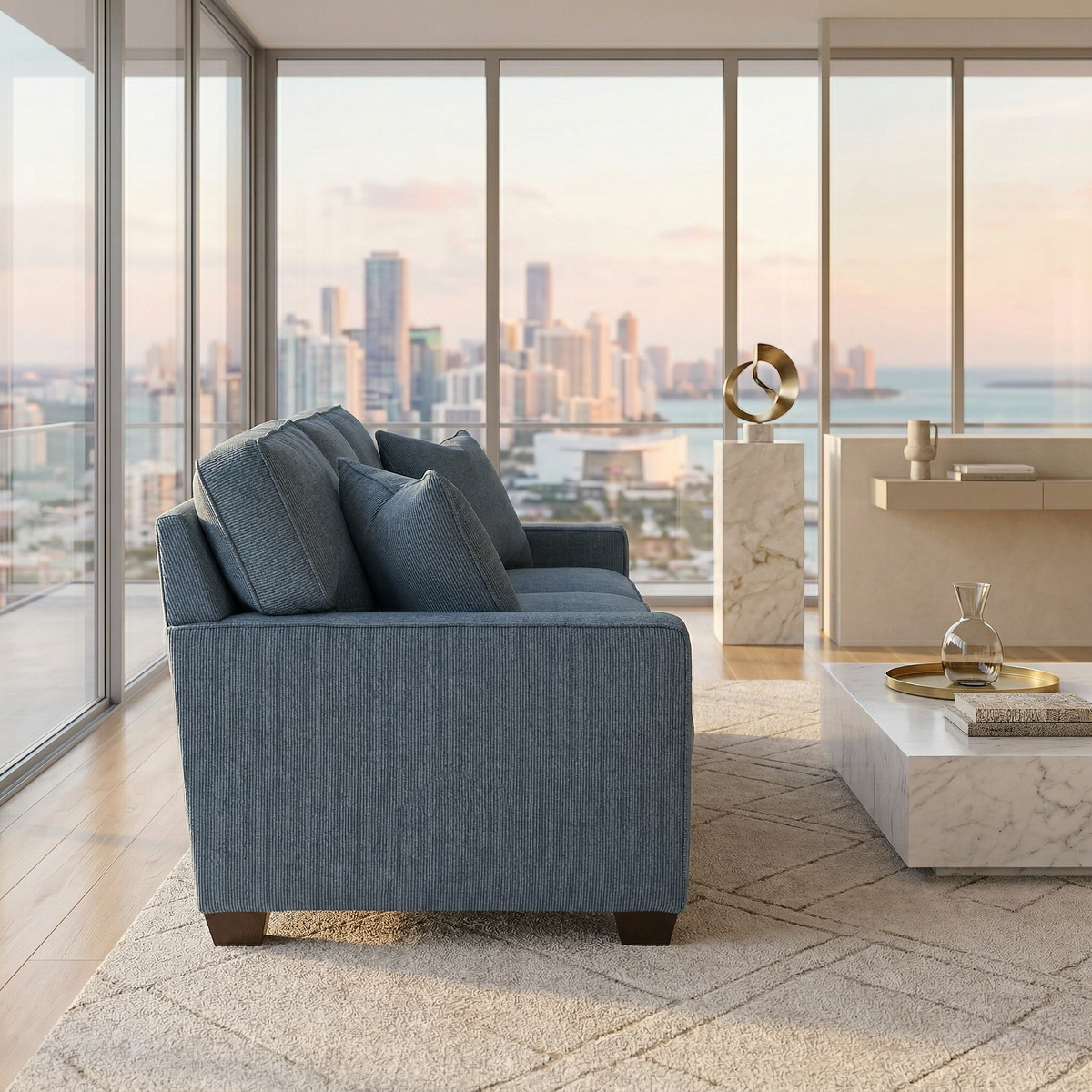 Clifford 2-Arm Sofa – Handcrafted in the USA, Custom Fabric Options – view 6