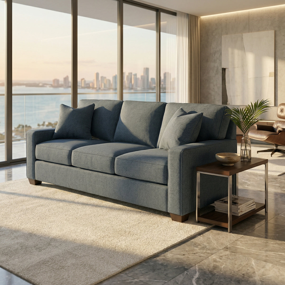 Clifford 2-Arm Sofa – Handcrafted in the USA, Custom Fabric Options – view 7