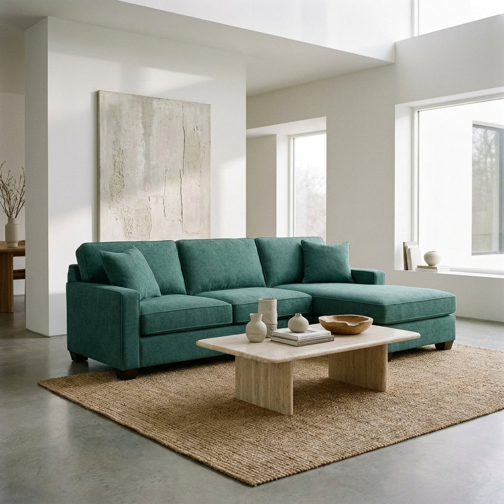 Clifford L-Shaped Sectional Sofa – Made in USA, 9 Fabric Options – view 2