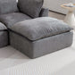 Cloud Oversized Modular Sectional Sofa with Ottoman – 102.3” Velvet Deep Seat Couch with plush cushions and a cozy ottoman.