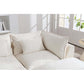Cloud Oversized Modular Sectional Sofa with Ottoman – 102.3” Velvet Deep Seat Couch close-up of plush cushions