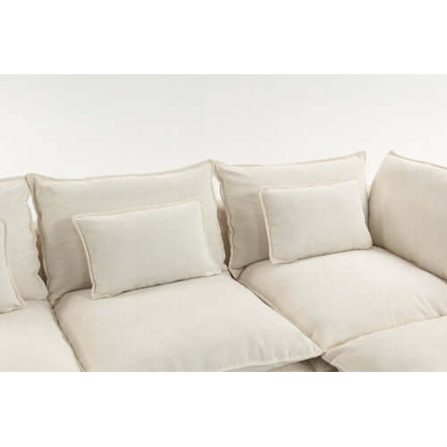Cloud Oversized Modular Sectional Sofa with Ottoman – 102.3” Velvet Deep Seat Couch with plush, comfortable cushions.