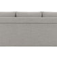 Connie Beige Boucle Sleeper Sectional Sofa – 89” Pull-Out Sofa Bed with Pillows back view, showcasing cozy boucle fabric.